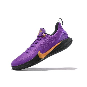 2020 Nike Mamba Focus Purple Black-Metallic Gold Shoes